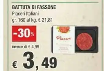 Crai Crai Piaceri Italiani Battuta Di Fassone offerta