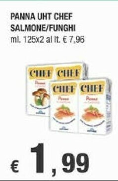 Crai Crai Panna UHT Chef Salmone / Funghi offerta