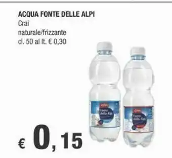 Crai Crai Acqua Fonte Delle Alpi offerta