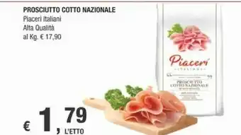 Crai Piaceri Italiani Prosciutto Cotto Nazionale offerta