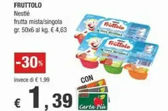 Crai Nestlè Nestlé - Fruttolo Frutta Singola 300 G(ml) offerta