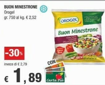 Crai Orogel Buon Minestrone I Vegetali offerta
