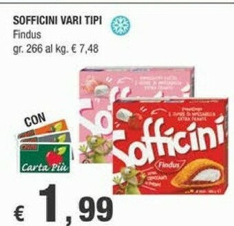 Crai Findus Sofficini Spinaci Mozzarella 266 G(ml) offerta