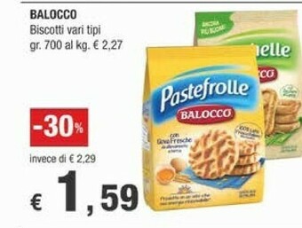 Crai Balocco Pastefrolle 700 G(ml) offerta
