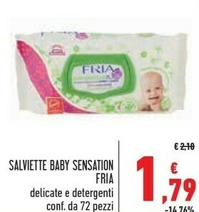 Conad Fria Salviette Baby Sensation offerta