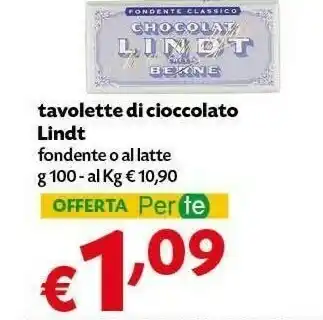 Pam Lindt Tavolette Di Cioccolato offerta