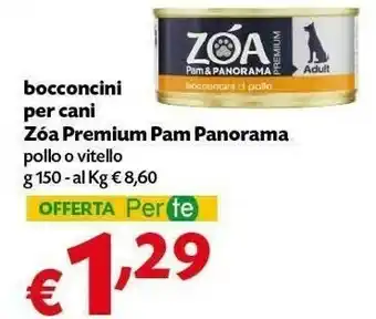Pam Pam Panorama Bocconcini Per Cani Zóa Premium offerta