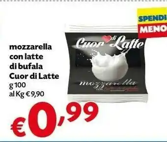 Pam Cuor Di Latte Mozzarella Con Latte Du Bufala offerta