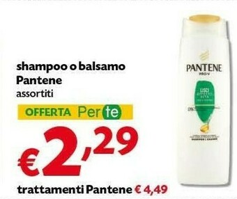Pam Pantene Shampoo O Balsamo offerta