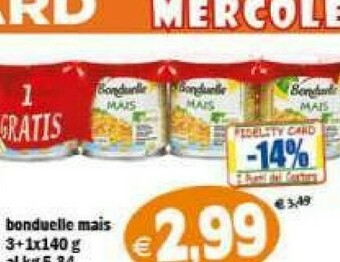 Gros Bonduelle Mais offerta