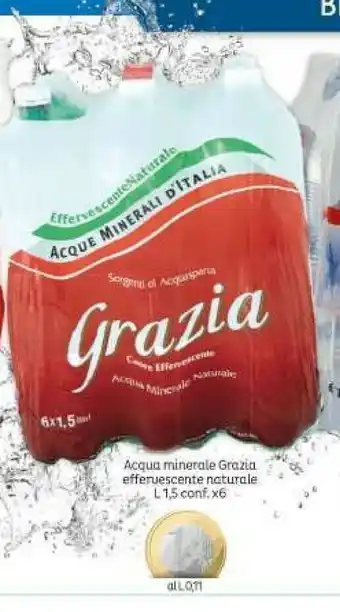 Elite Grazia Acqua Minerale Effervescente Naturale 1500 Ml offerta