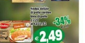 Gros Findus Cordon bleu offerta