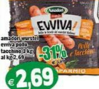 Gros Wurstel di pollo offerta