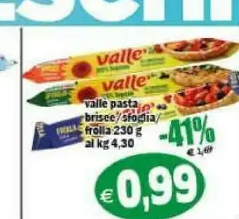 Il Castoro Supermercati Vallè Pasta sfoglia offerta