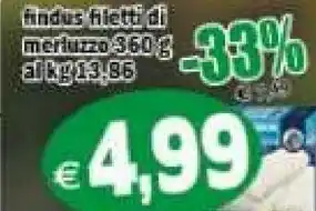 Il Castoro Supermercati Findus Filetti di merluzzo offerta