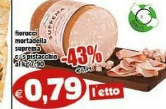 Il Castoro Supermercati Fiorucci Mortadella offerta