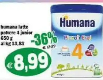 Il Castoro Supermercati Humana Latte per neonati offerta