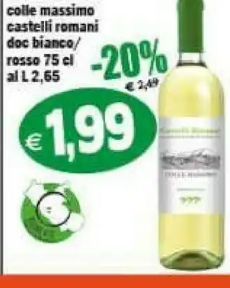 Il Castoro Supermercati Castelli Vino offerta