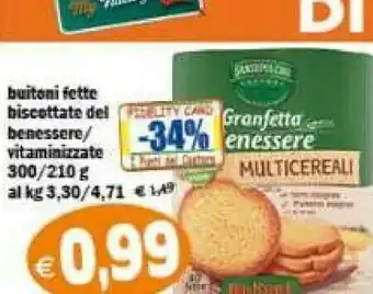 Il Castoro Supermercati Buitoni Fette biscottate offerta