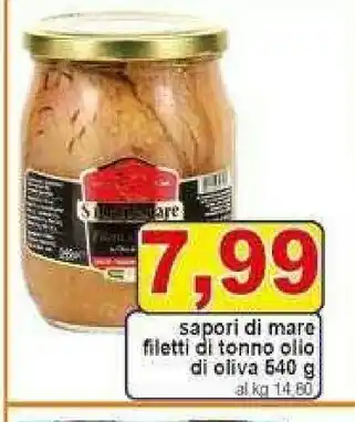 Gros Sapori Di Mare Filetti Di Tonno Olio Di Oliva offerta