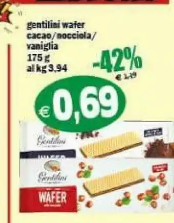 Il Castoro Supermercati Gentilini Wafer offerta