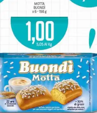 Supermercati Piccolo Motta Buondì x6 - 198g offerta