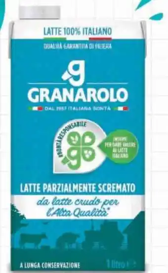 Supermercati Piccolo Granarolo Latte UHT Parzialmente Scremato Alta Qualità 1 litro offerta