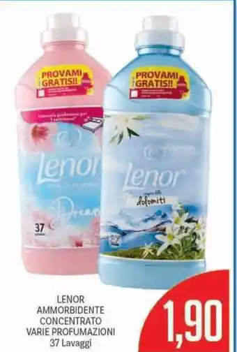 Supermercati Piccolo Lenor Ammorbidente Concentrato Varie Profumazioni 37 Lavaggi offerta