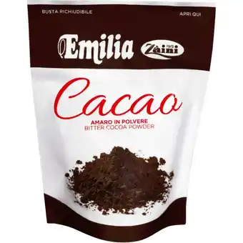 Cacao amaro emilia sacchetto 150 gr