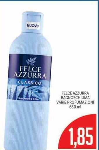 Supermercati Piccolo Felce Azzurra Bagnoschiuma Varie Profumazioni 650 ml offerta