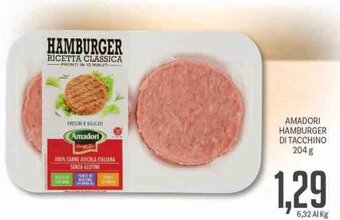 Supermercati Piccolo Amadori Hamburger Di Tacchino 204 g offerta