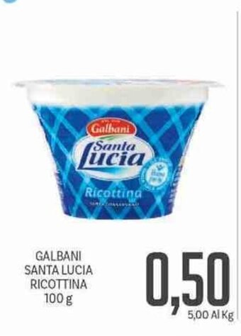Supermercati Piccolo Galbani Santa Lucia Ricottina 100g offerta