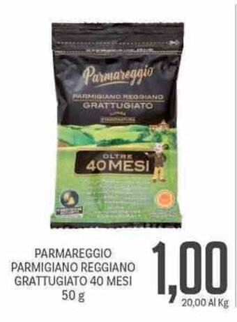 Supermercati Piccolo Parmareggio Parmigiano Reggiano Grattugiato 40 Mesi 50 g offerta