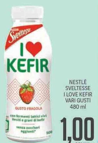 Supermercati Piccolo Nestlè Sveltesse I Love Kefir Vari Gusti 480 ml offerta