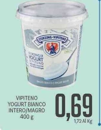Supermercati Piccolo Vipiteno Yogurt Bianco Intero/Magro 400 g offerta