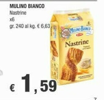 Crai Mulino Bianco Nastrine 240 G(ml) offerta
