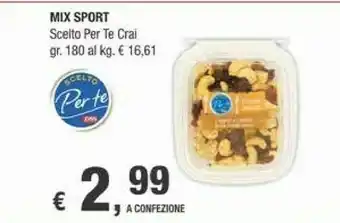 Crai Scelto Per Te Crai Mix Sport offerta