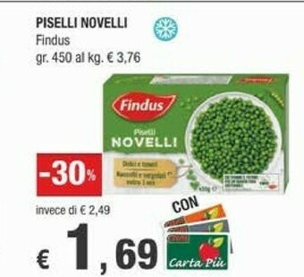 Crai Findus Piselli Novelli 450 G(ml) offerta