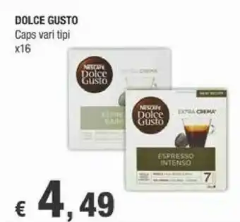 Crai Nescafé Dolce Gusto Espresso Intenso Cialde Caffè 16 Pezzo(i) offerta