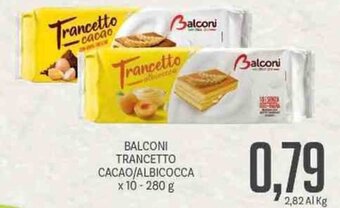 Supermercati Piccolo Balconi Trancetto Cacao/Albicocca x 10 - 280 g offerta