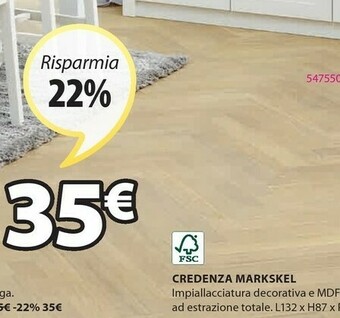 JYSK Credenza Markskel offerta