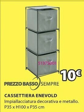 JYSK Cassettiera Enevold offerta