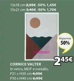 JYSK Cornice Valter In Vetro offerta