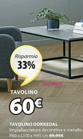 JYSK Tavolino Dokkedal offerta