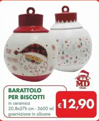 MD Discount BARATTOLO PER BISCOTTI in ceramica 20,8x27h cm - 3600 ml offerta