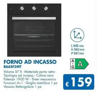 MD Discount FORNO AD INCASSO B66SF3MT offerta