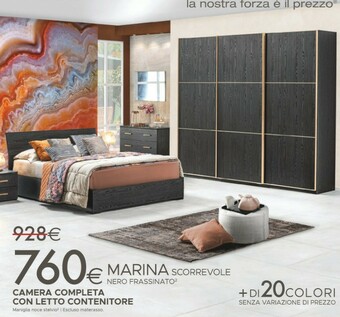 Mondo Convenienza Camera Completa Con Letto Contenitore offerta