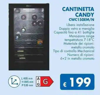 MD Discount CANTINETTA CANDY CWC150EM/N offerta