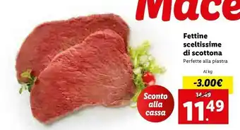 Lidl Lidl Fettine Sceltissime Di Scottona offerta