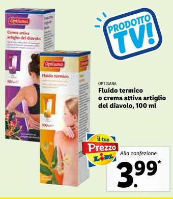 Optisana Fluido Termico O Crema Attiva Artiglio Del Diavolo
